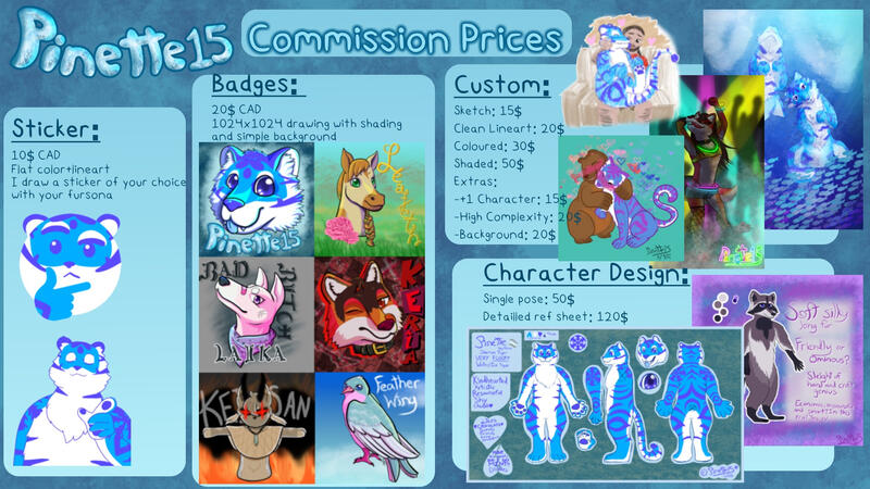 Commission Prices, message me on any platform!